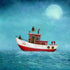 Lost At Sea 10"x10" Print