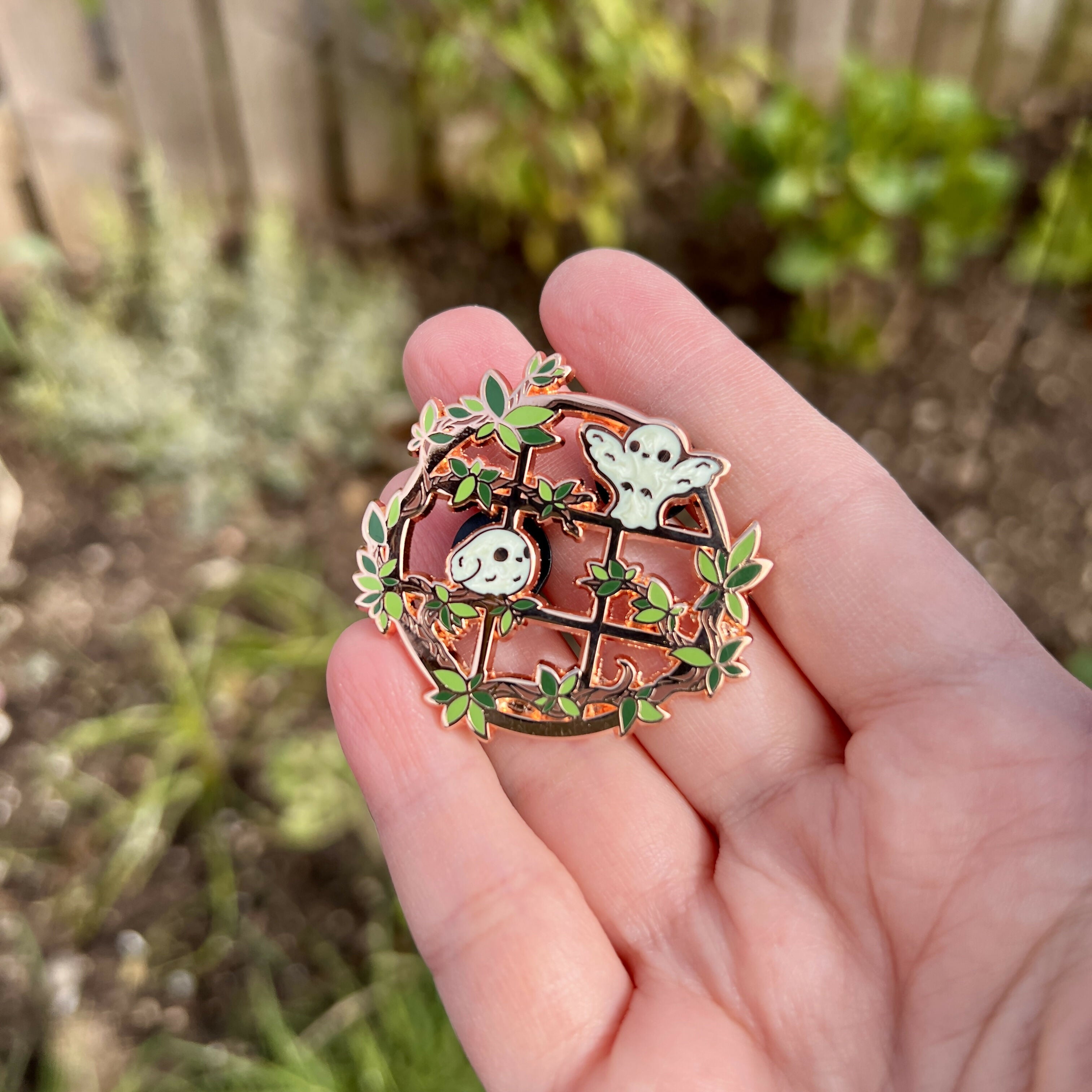 Songbird Window Enamel Pin