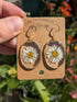 DAISY OVAL 18K GOLD PLATED