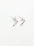 Beaded Sterling Silver Studs - Handmade