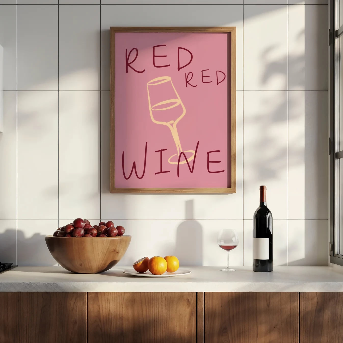 RED RED WINE WALL ART PRINT