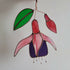 Glass Fuchsia Flower Decoration