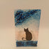 Fused Glass Silhouette Cat Tealight