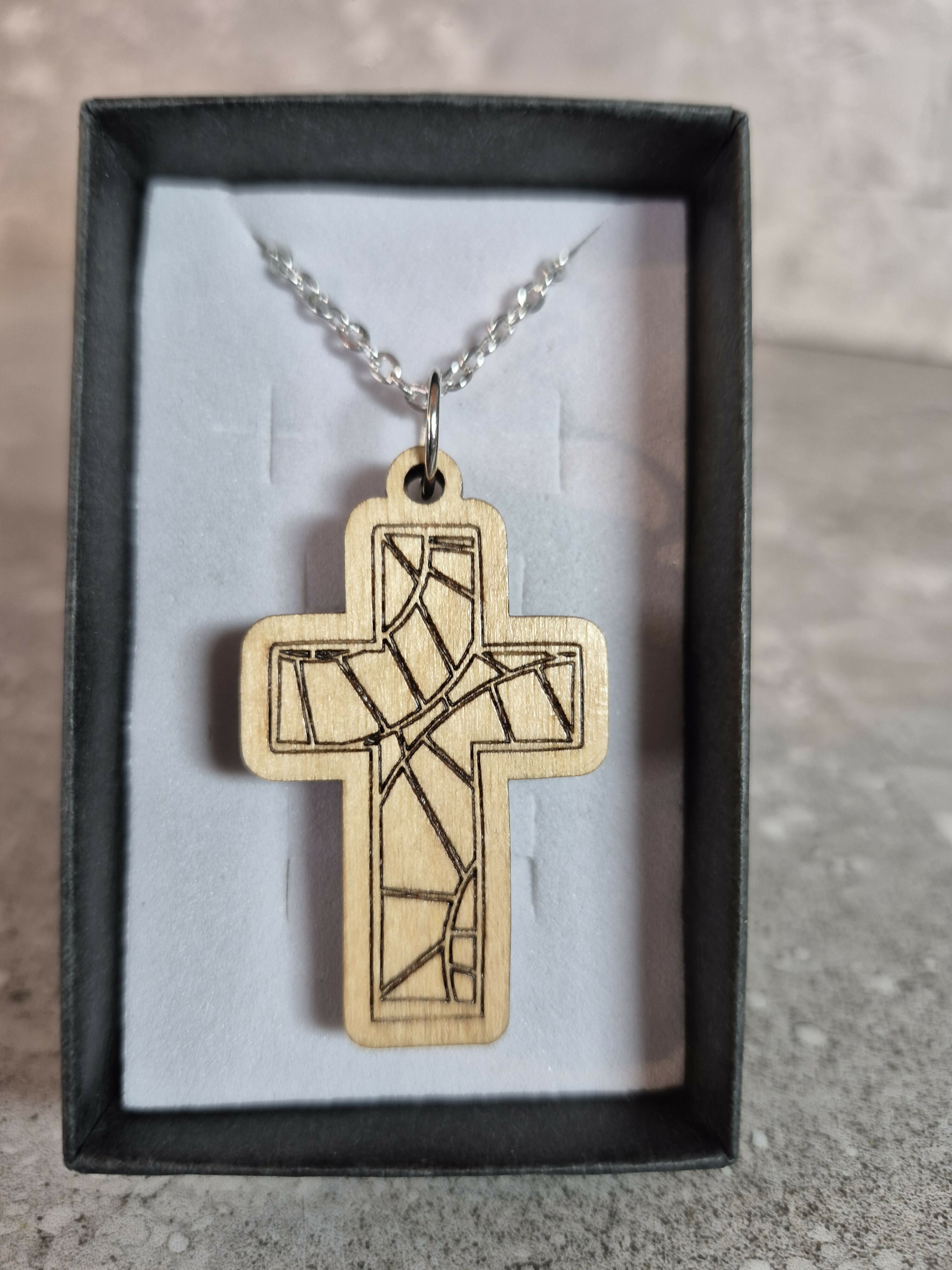 Handmade and Engraved Cross Pendant