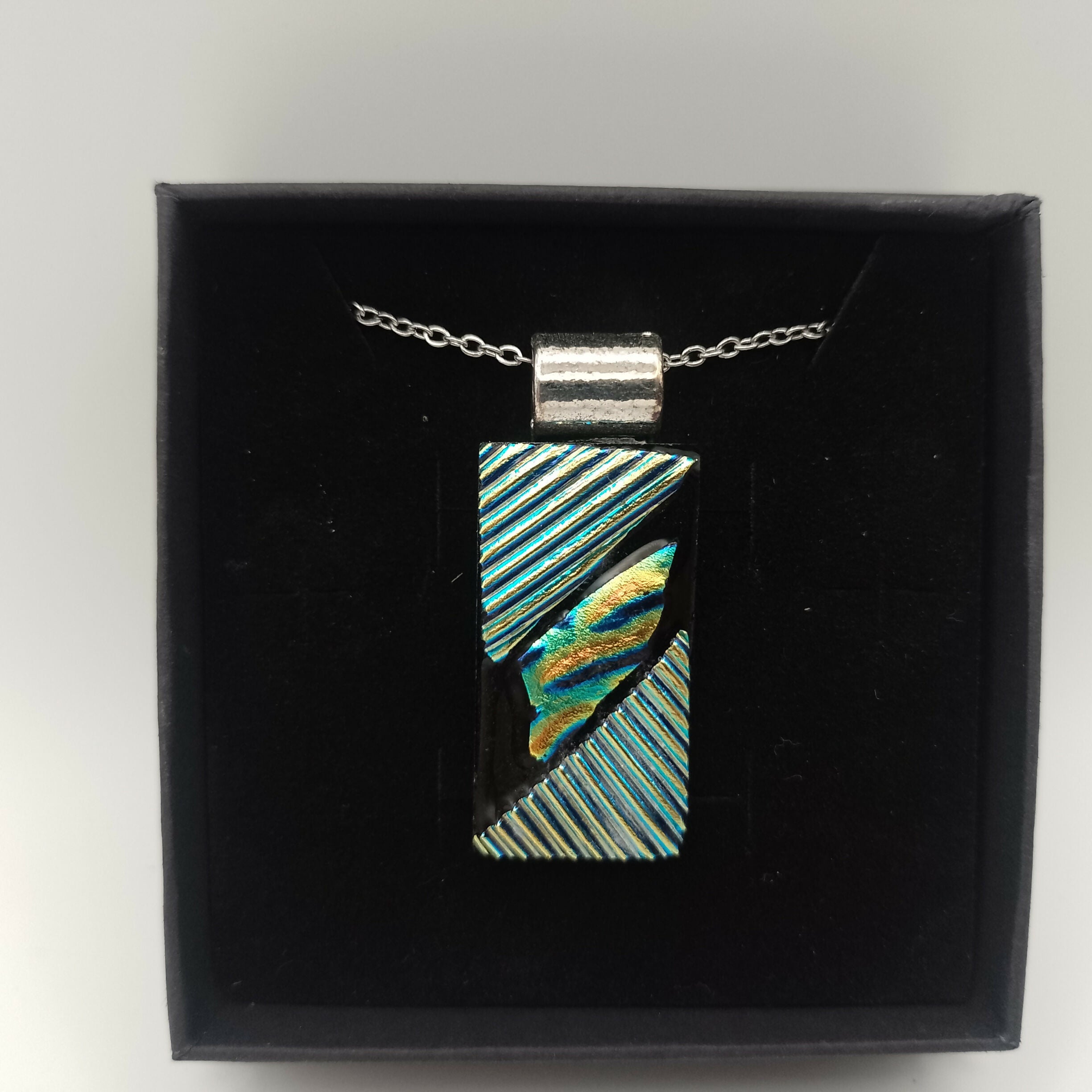 Green and Blue Dichroic Pendant