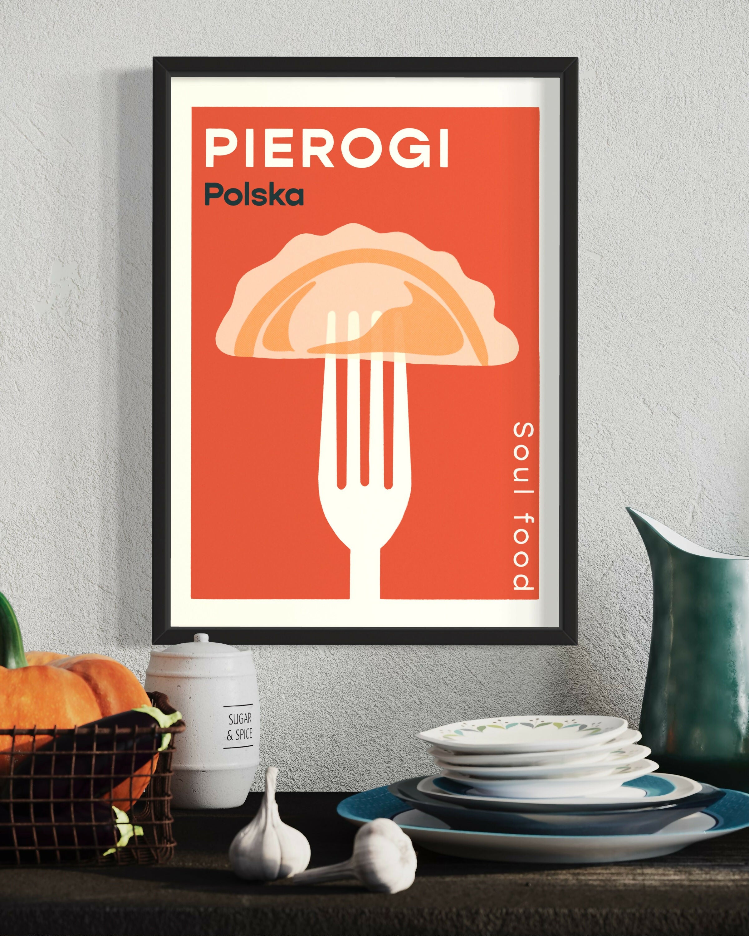 Pierogi Polish Food Print