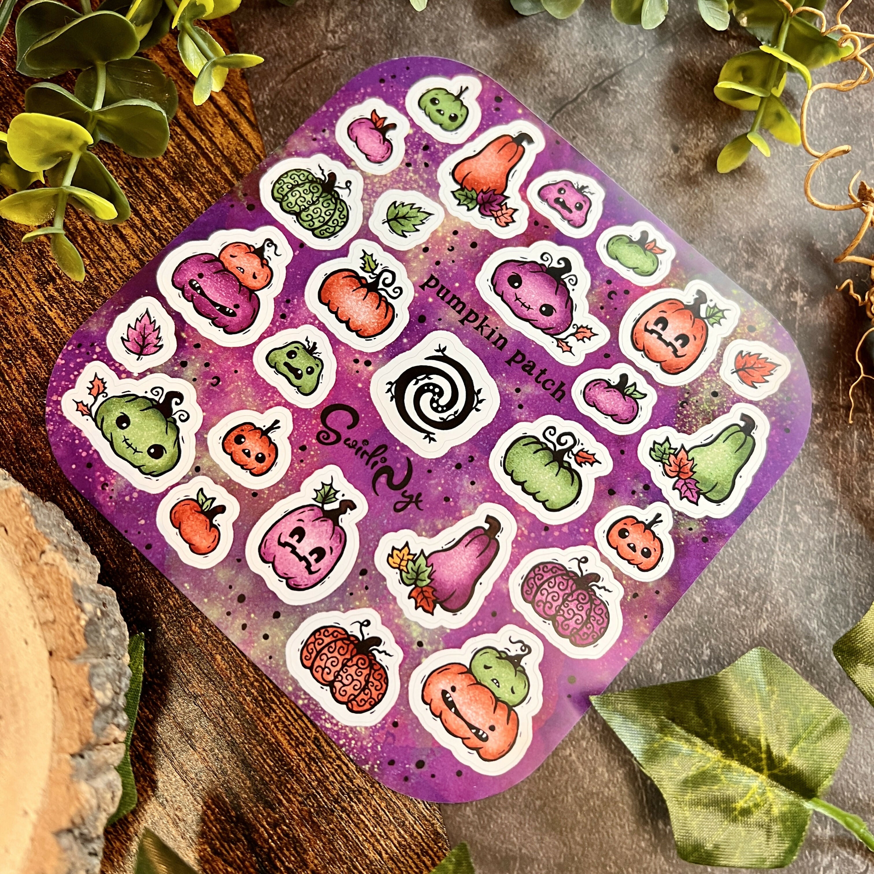 Pumpkin Patch Purple Sticker Sheet