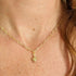 Gold 3D Star Necklace on Gold Plated Oval Chain