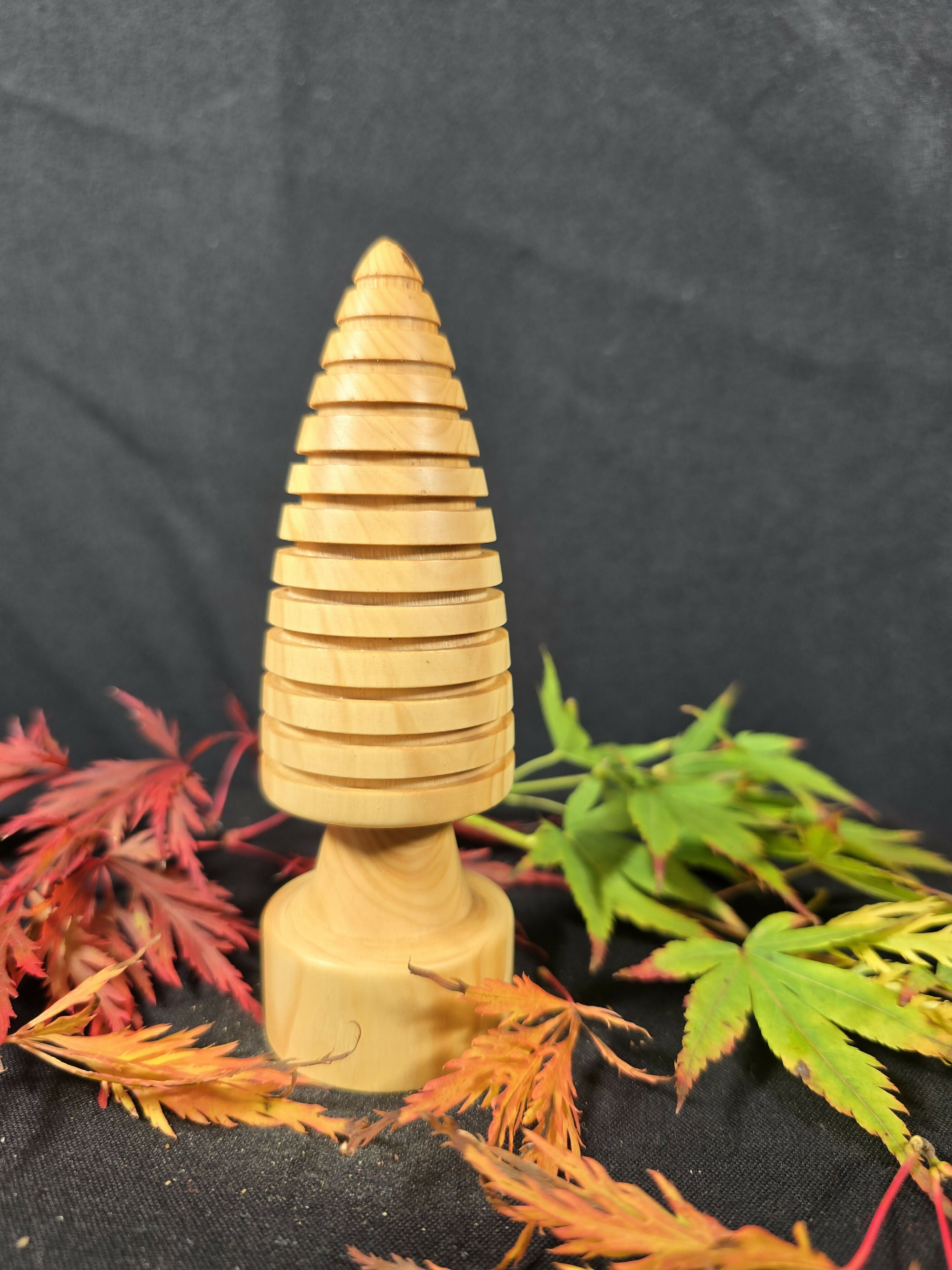 Wood Turned Yew Christmas Tree