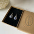 Sodalite Drop Earrings, Sterling Silver