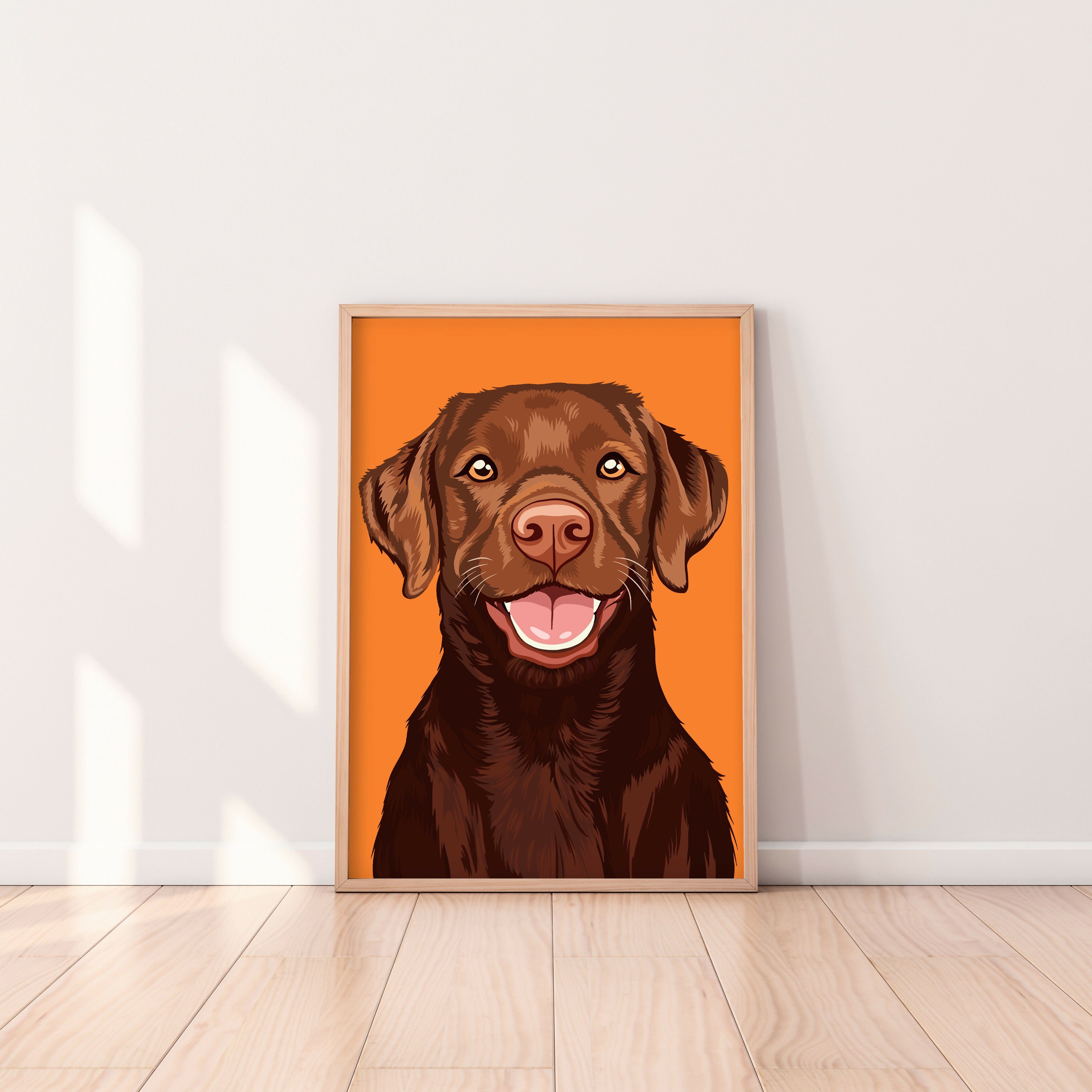 Labrador Brown Dog Art Print