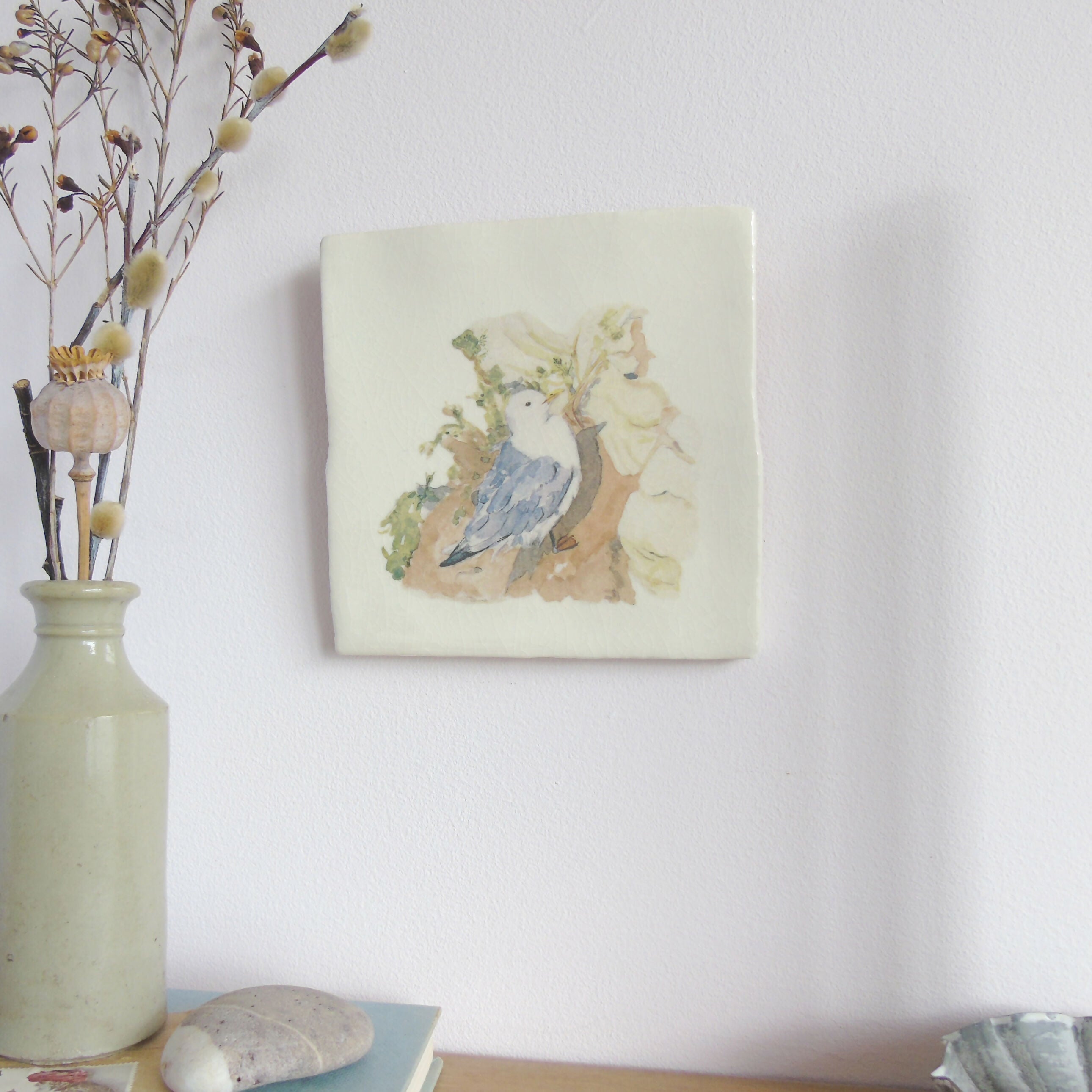 Kittiwake Ceramic Tile Wall Art