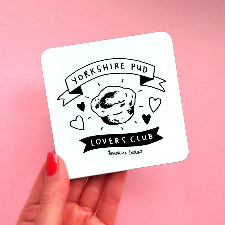 Yorkshire Pud Lovers Club Coaster - Illustrated Home Gift