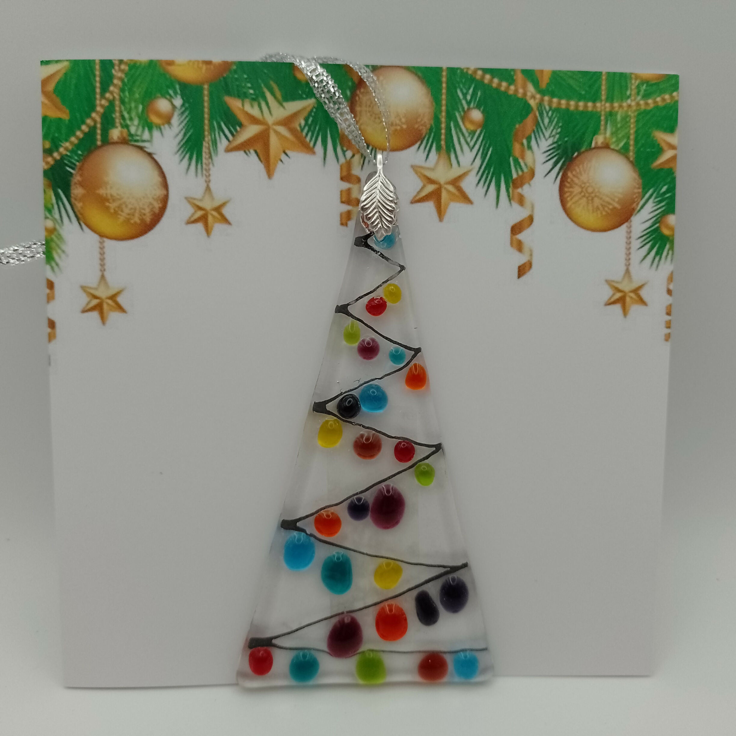 Fused Glass Christmas Card