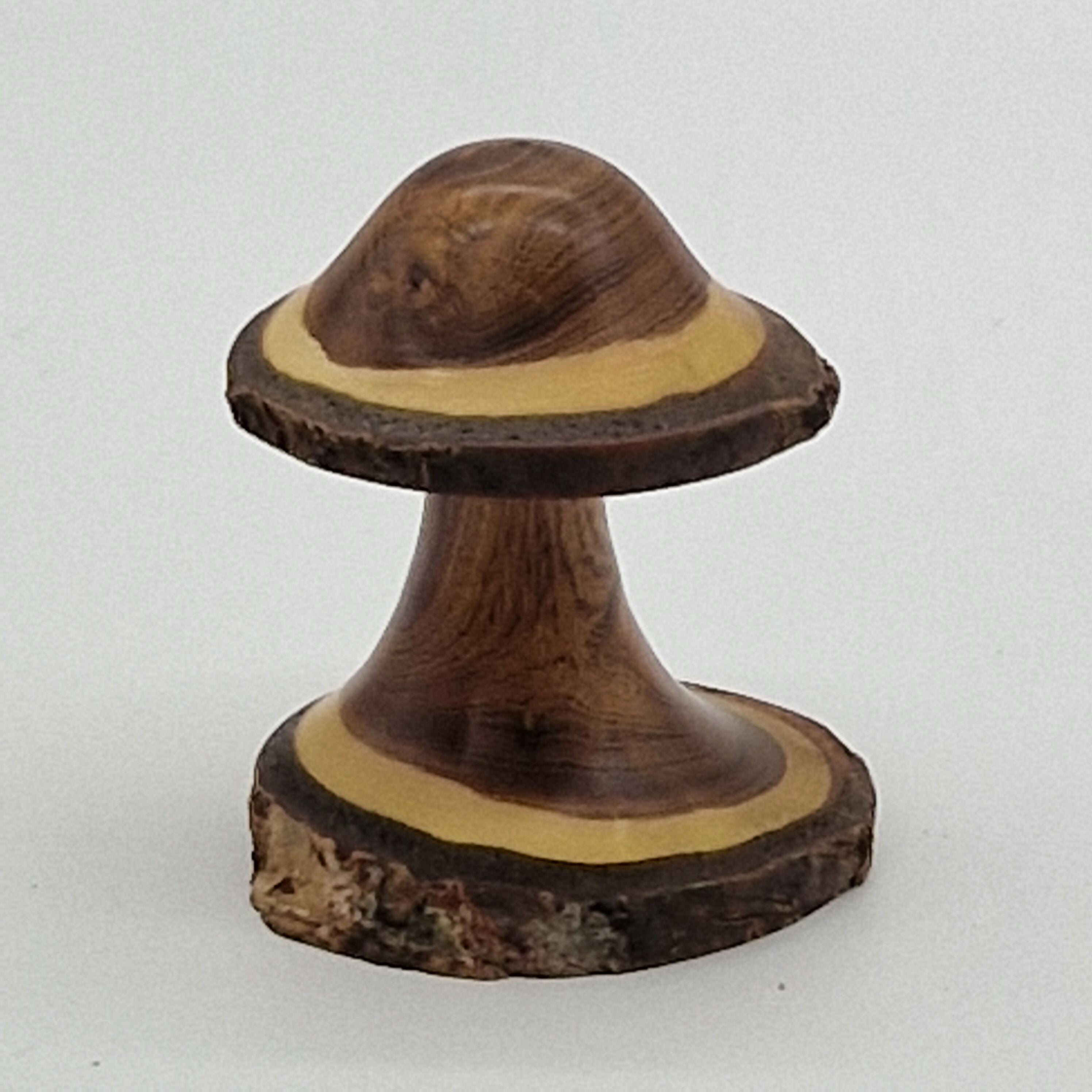 Hand Turned Mushroom made from Laburnum Wood