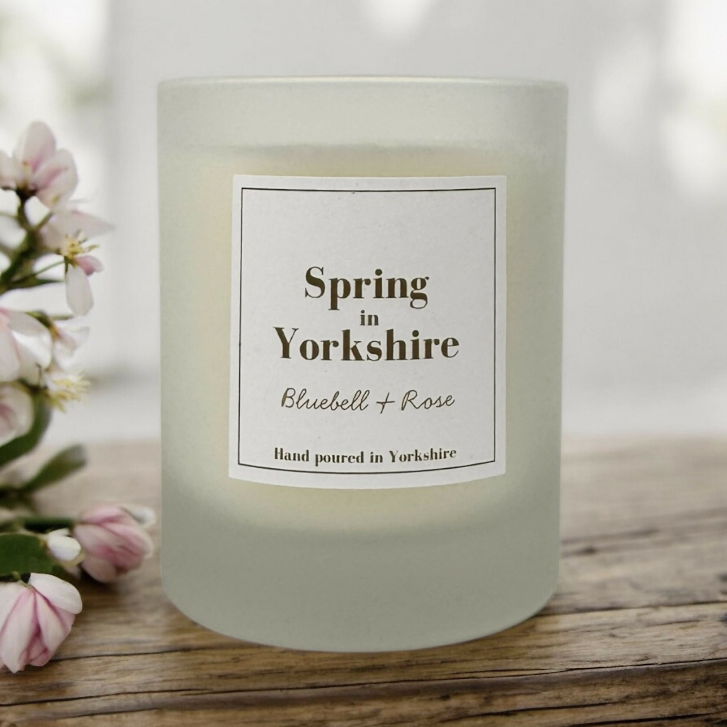 Spring in Yorkshire - Bluebell and Rose Candle - 150g