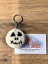 Felted Skelly Face Keyring