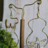 Goddess Woman Form Earrings; Rose Quartz Crystal Feminist Boob Nude Art Female Empowerment Gold Wire Earrings