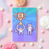 Funny Father's Day Cat Card | Number One Dad Award | Cat Trophy Card
