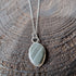 Beach Stone and Silver Pendant