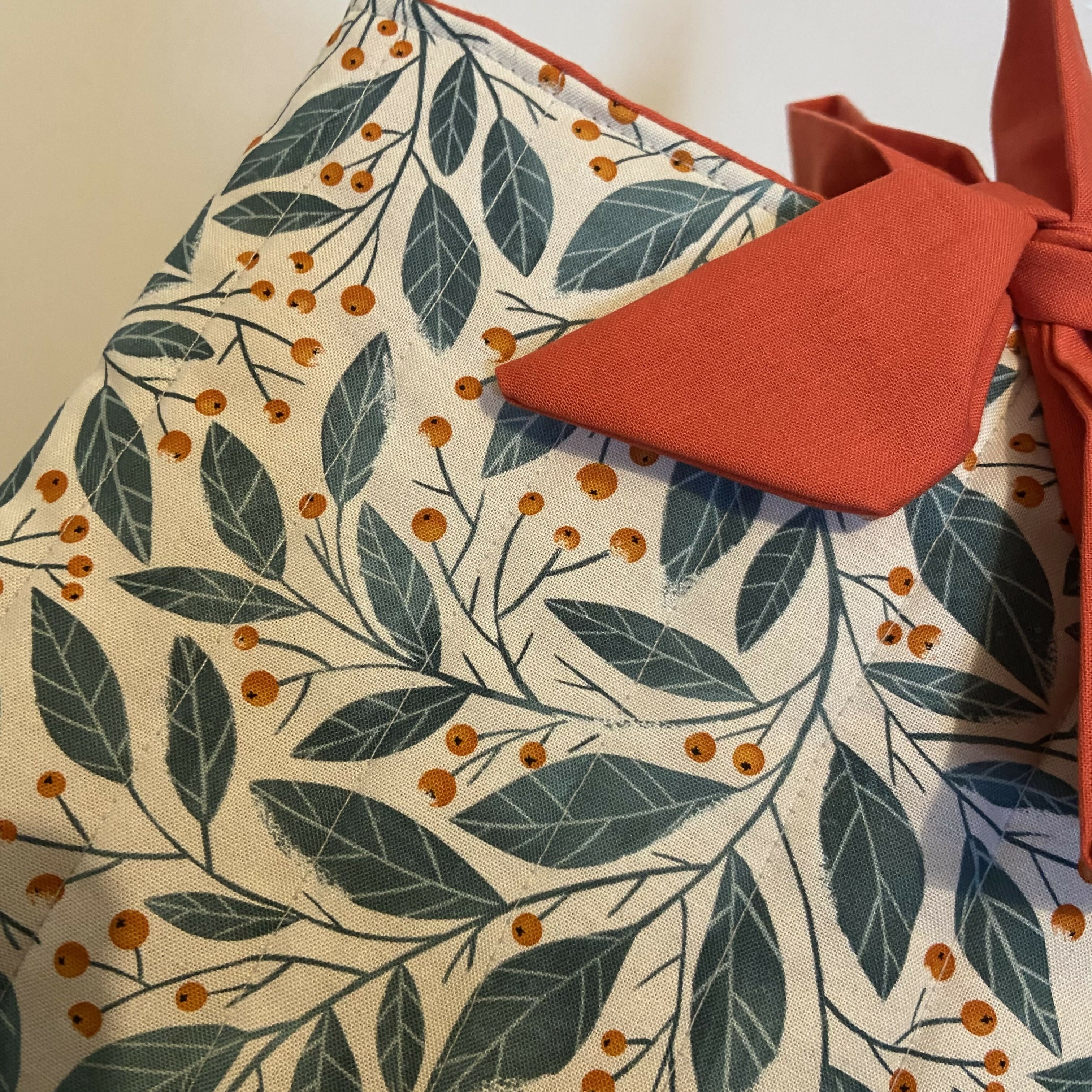 Cream Festive Berry Design Book Pouch