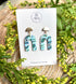 Aqua Collection - Arch Polymer Clay Earrings