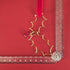 Christmas Holly Brass Wire Tree Hanging Decor With Rubellite Crystal