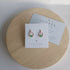 Seaglass Moon Studs