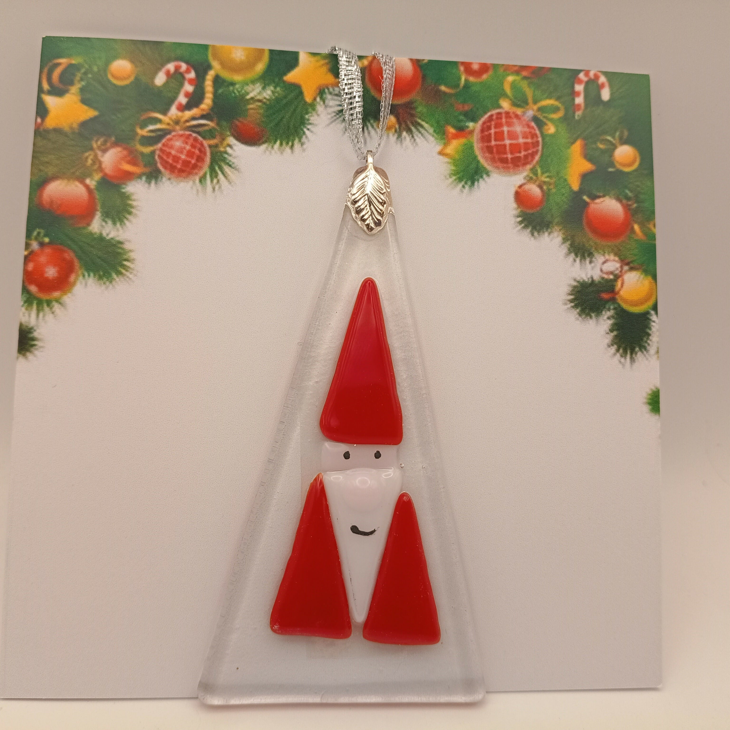 Fused Glass Christmas Card