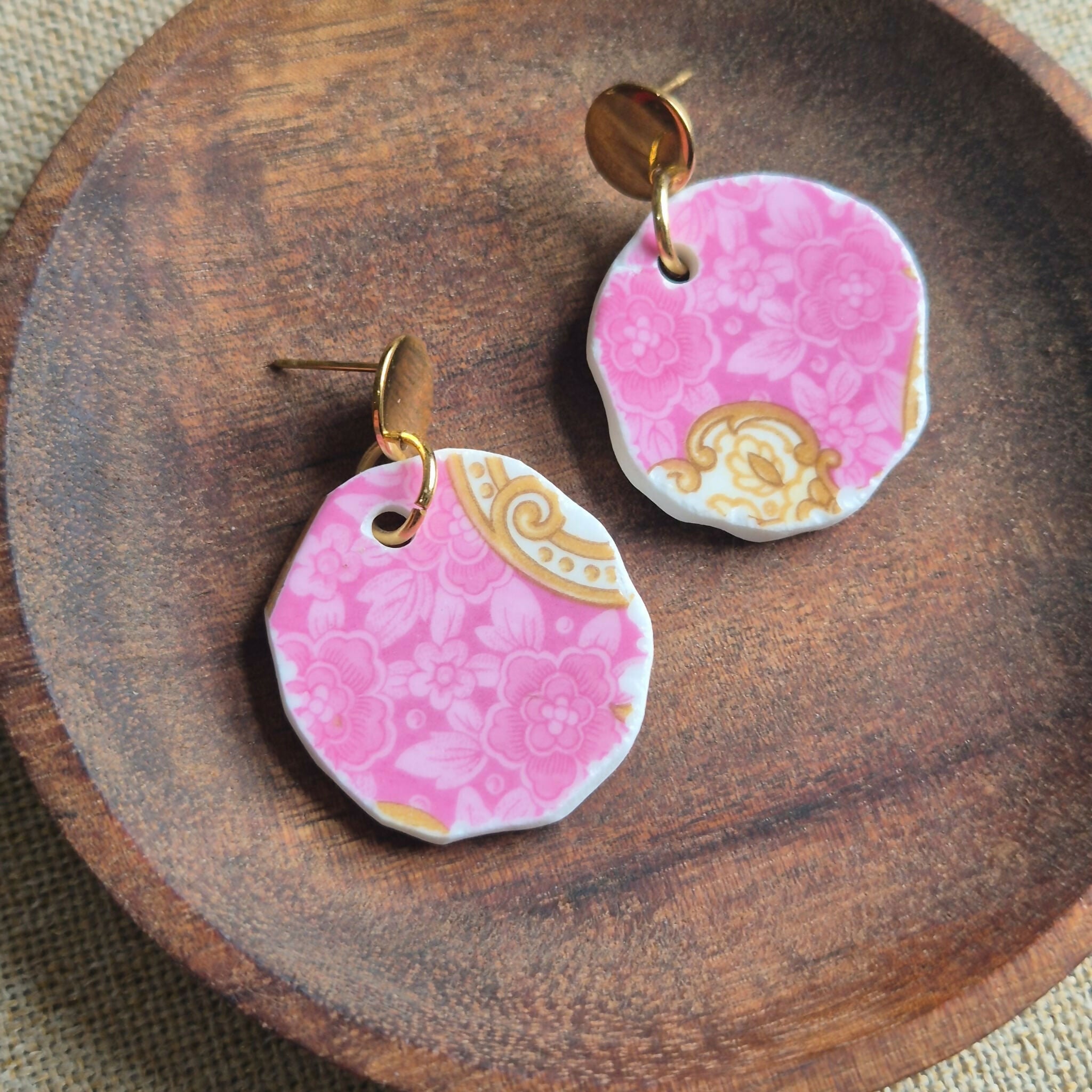 Recycled Ceramic Earring
