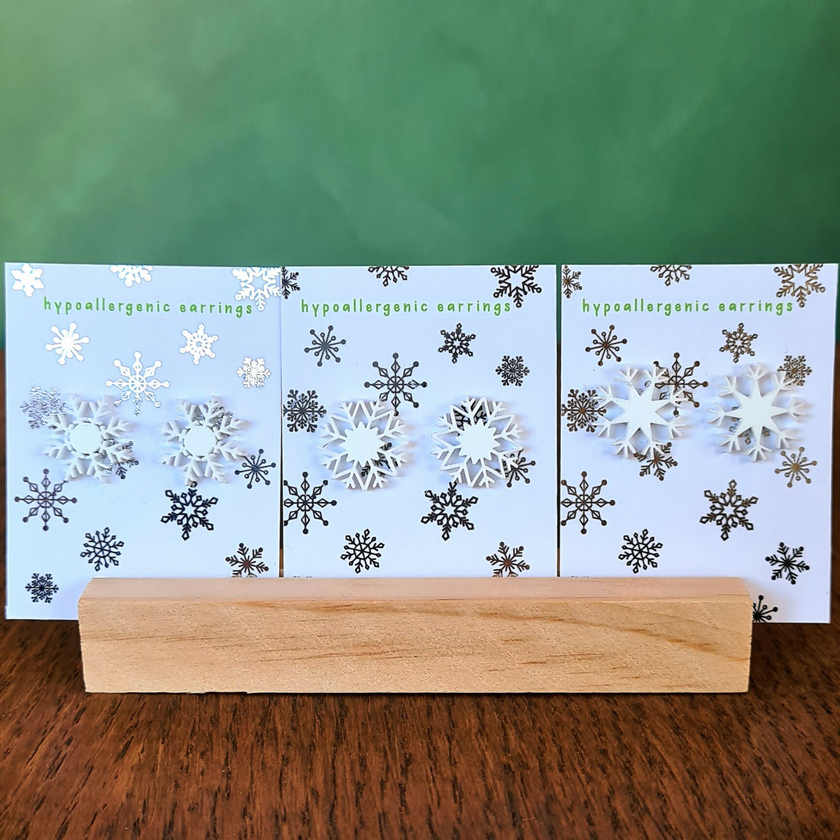 Christmas Motif Studs - Waste Not Earrings