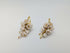 Cascading Flower Drop Earrings with Mini Floral Clusters