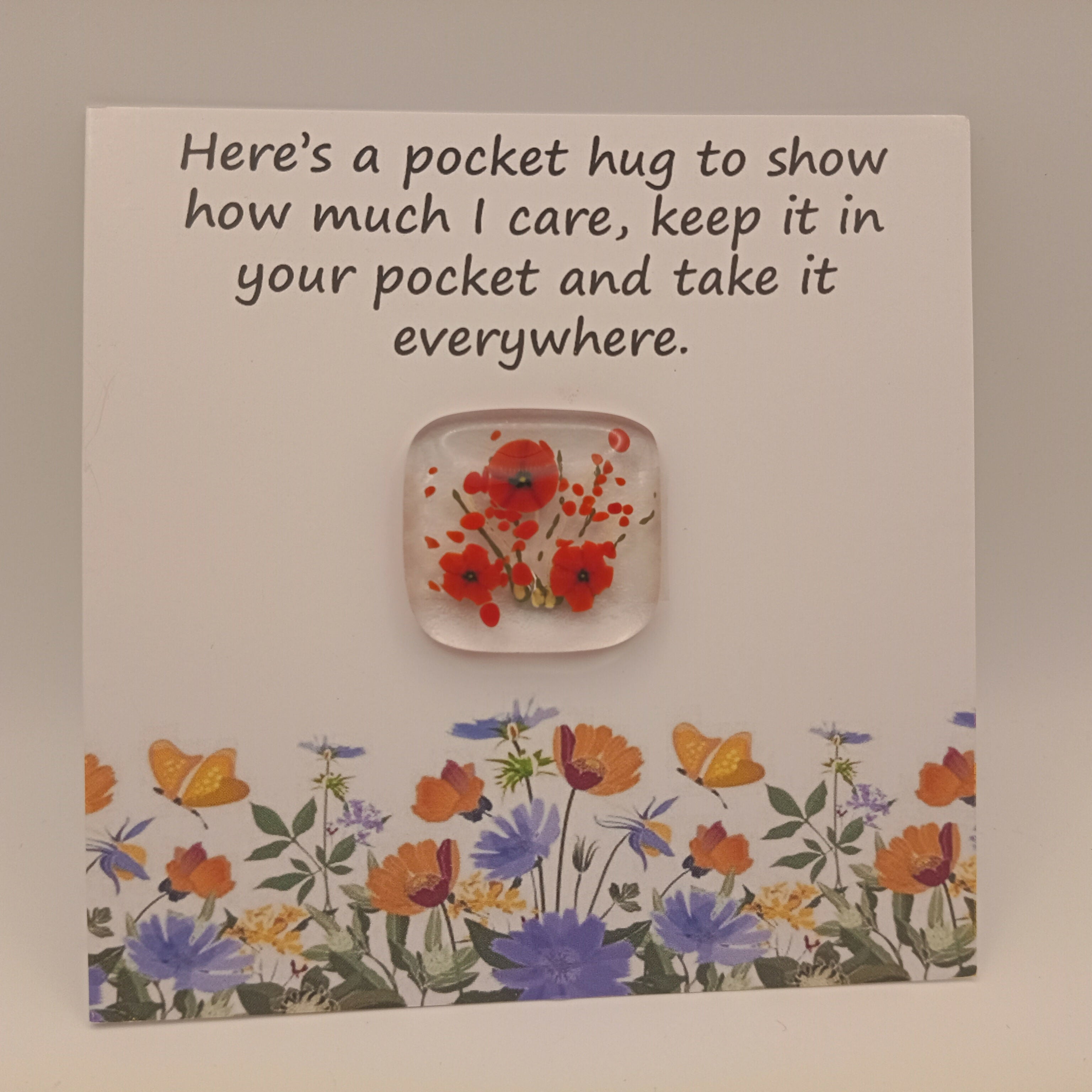 Glass Pocket Hug Card