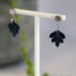 Midnight Blue Sparkle Dangle Earrings - Handmade Polymer Clay - Polly Plant