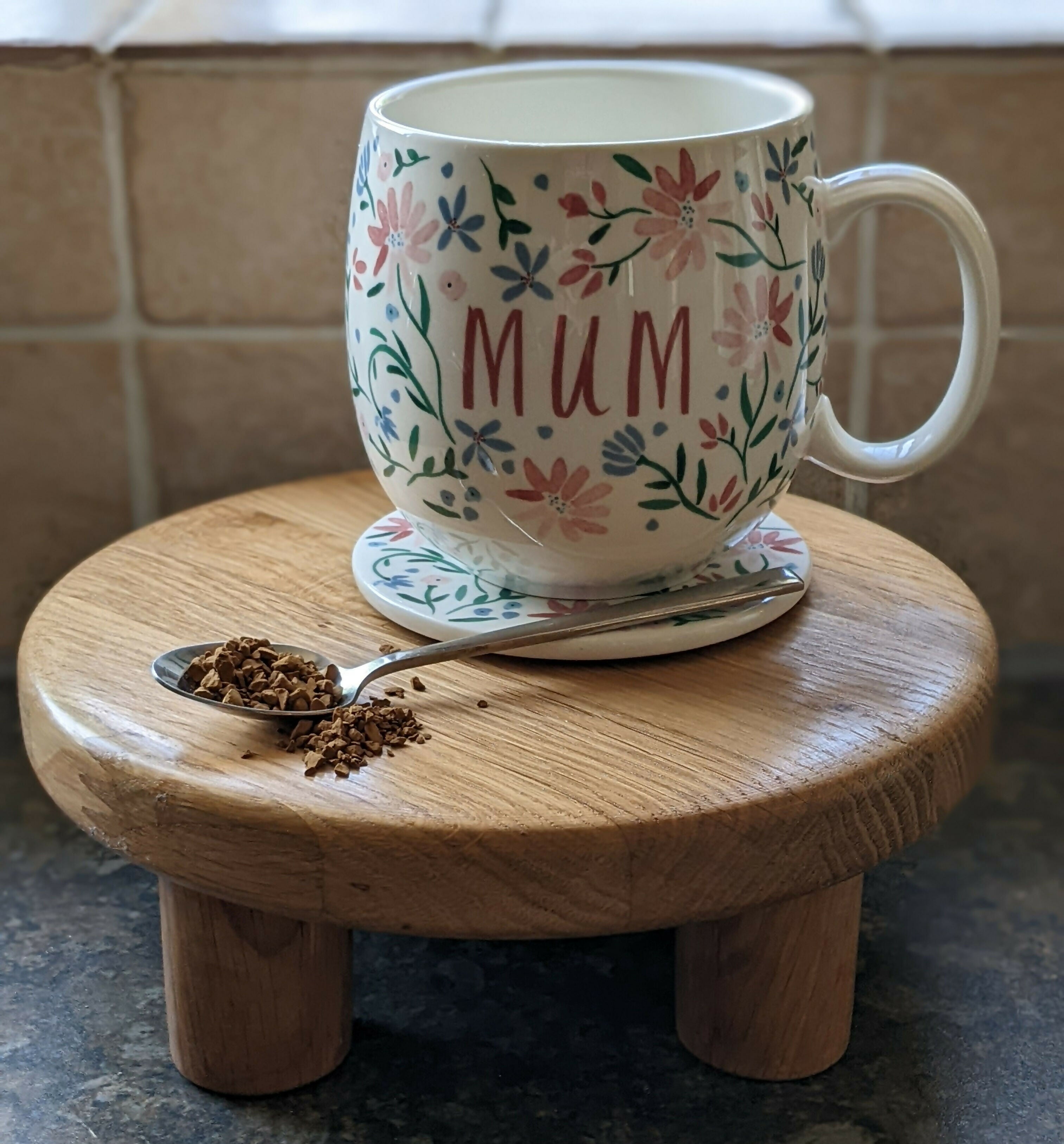 Medium Handmade Raised Wooden Display Stand