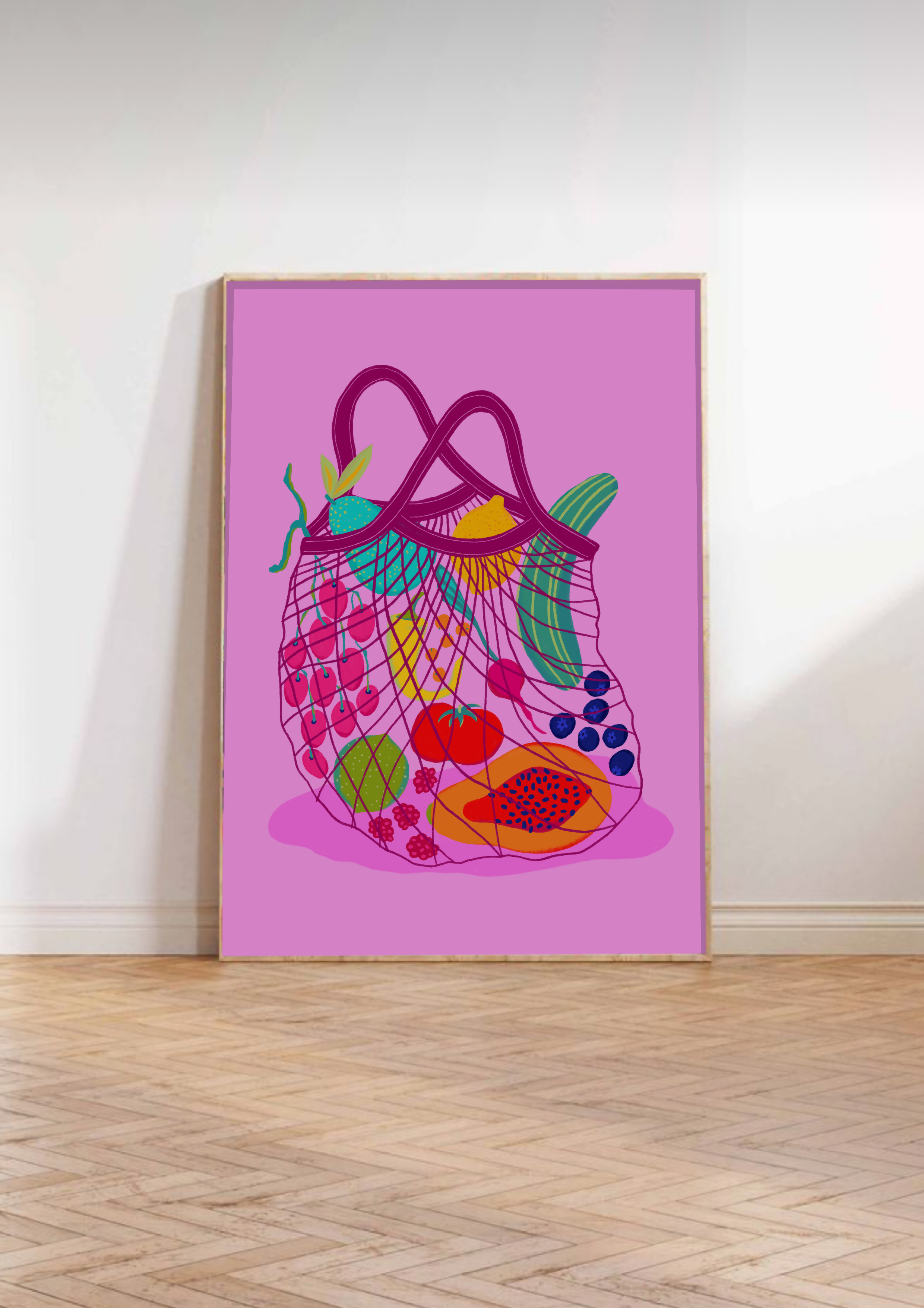 Grocery Bag Art Print