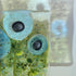 Fused Glass Blue Flower Box Frame