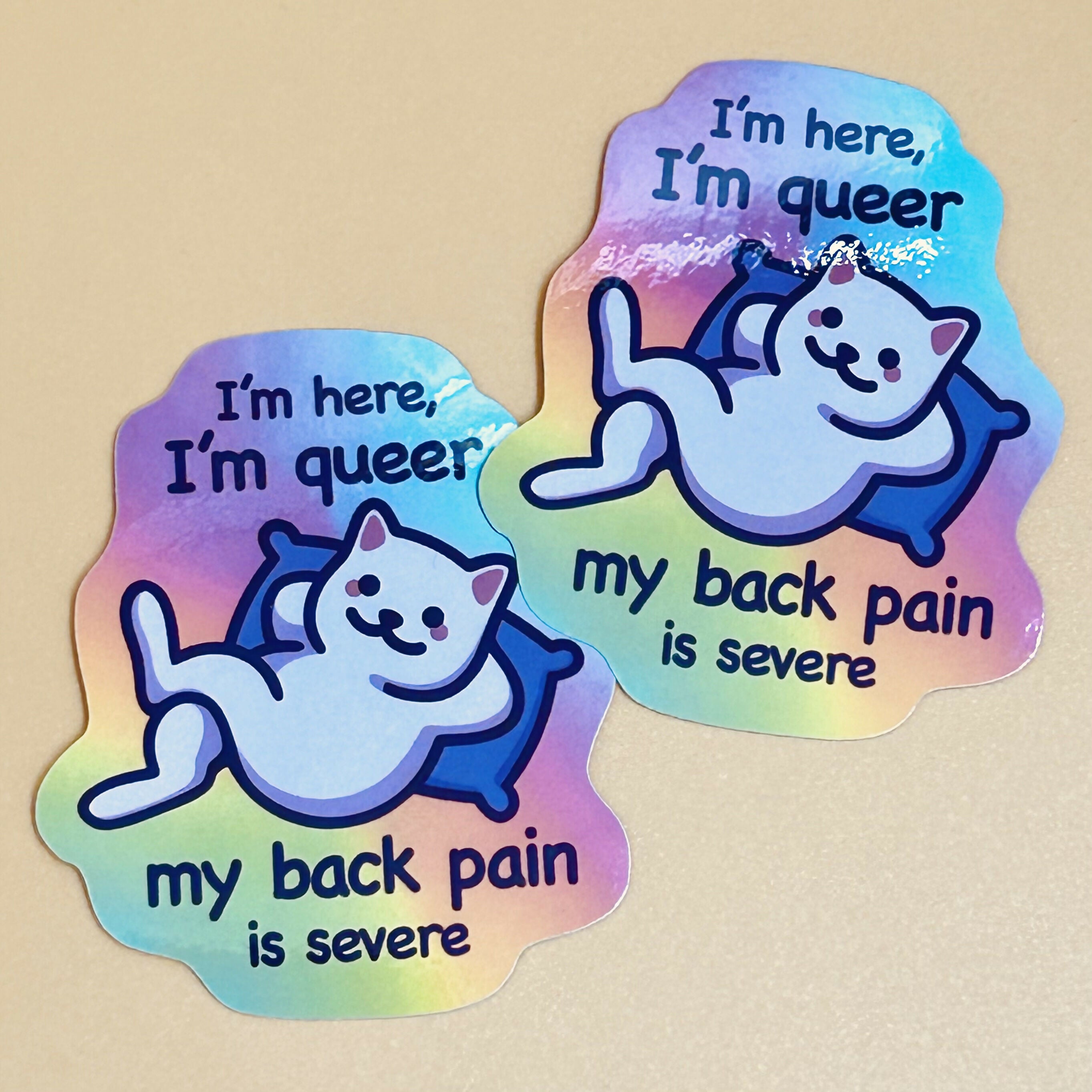 I'm Here, I'm Queer Sticker