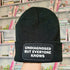 Undiagnosed Cuffed Rectangular Patch Beanie Hat