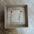 Pisces Aquamarine Zodiac Wire Wrapped Earrings