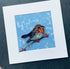 Handmade Paper Quilling Robin Bird with White Framed