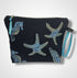 Navy Sea Shells Linen Women’s Makeup Bag