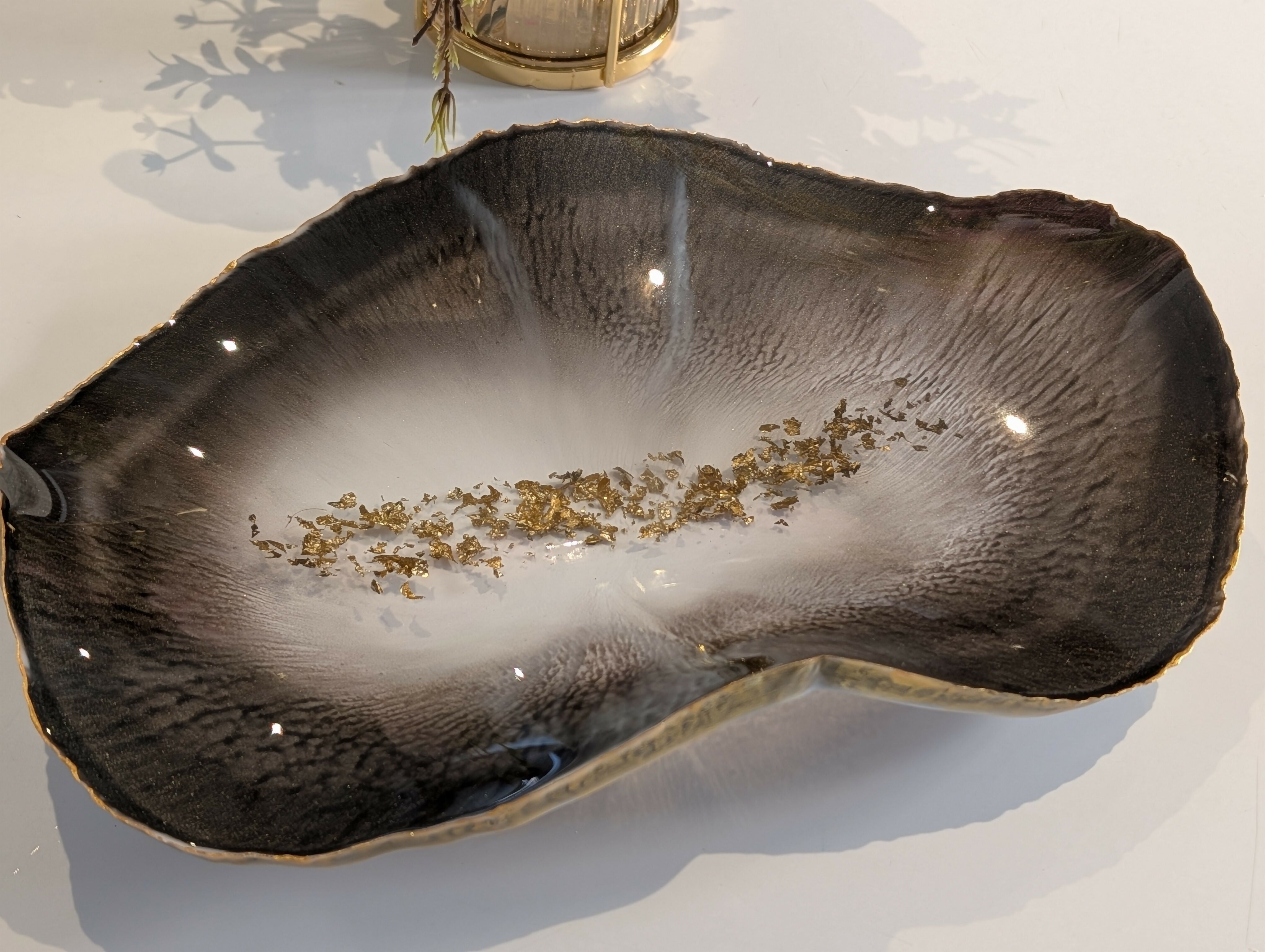 MULTI COLOUR HANDCRAFTED RESIN TRINKET DISH
