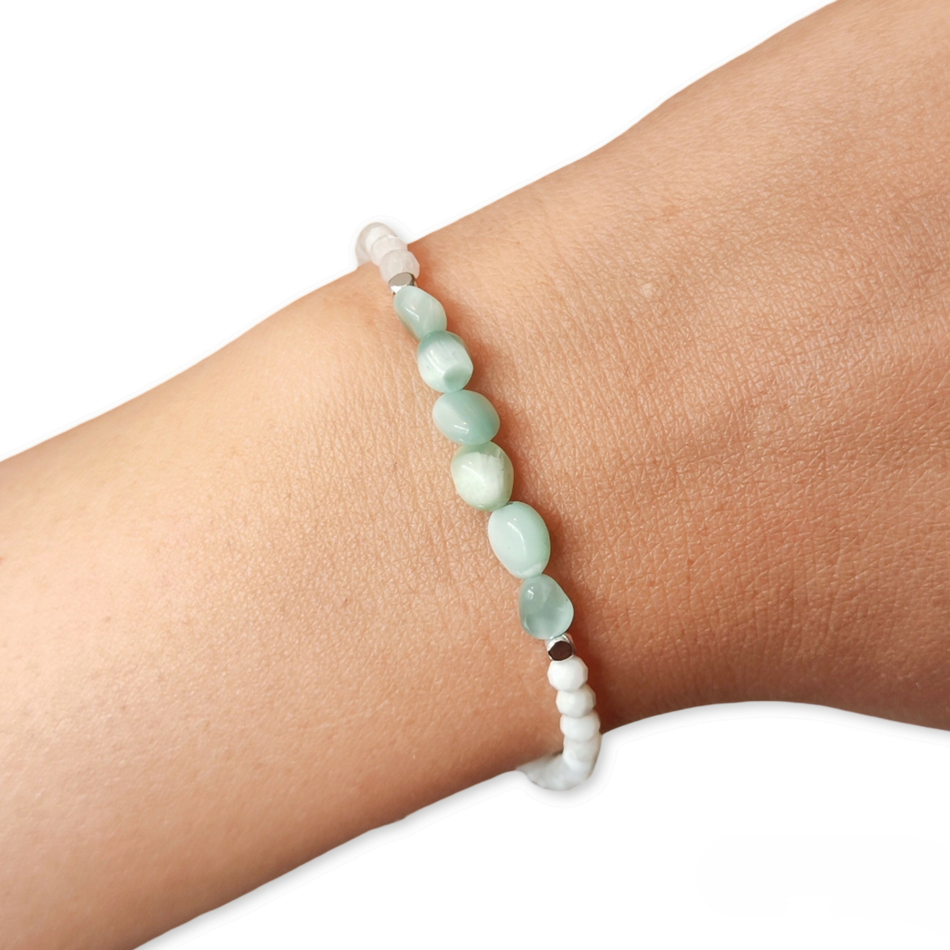 Designer Gemstone Bracelets - Handmade Jewellery - Semi-Precious Gemstones - Silver & Gold-Plated
