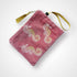 Dusty Pink Seahorses Velvet Zip-Up Pouch with Wrist Strap