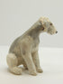 Ceramic Bedlington Terrier dog sculpture