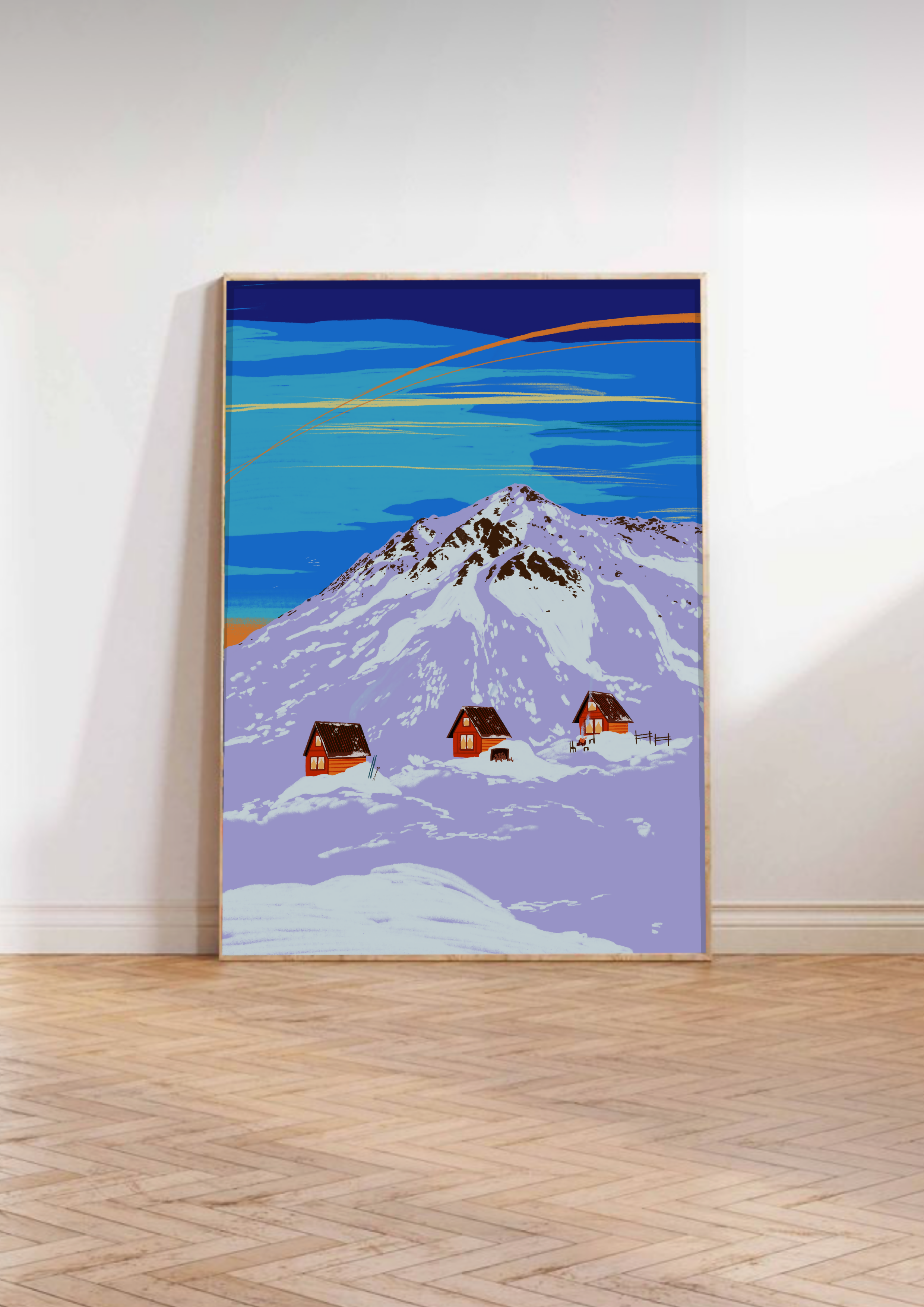 Snow Mountain Art Print