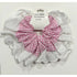 Pink Gingham Oversized Ruffle Broderie Lace Hair Scrunchie