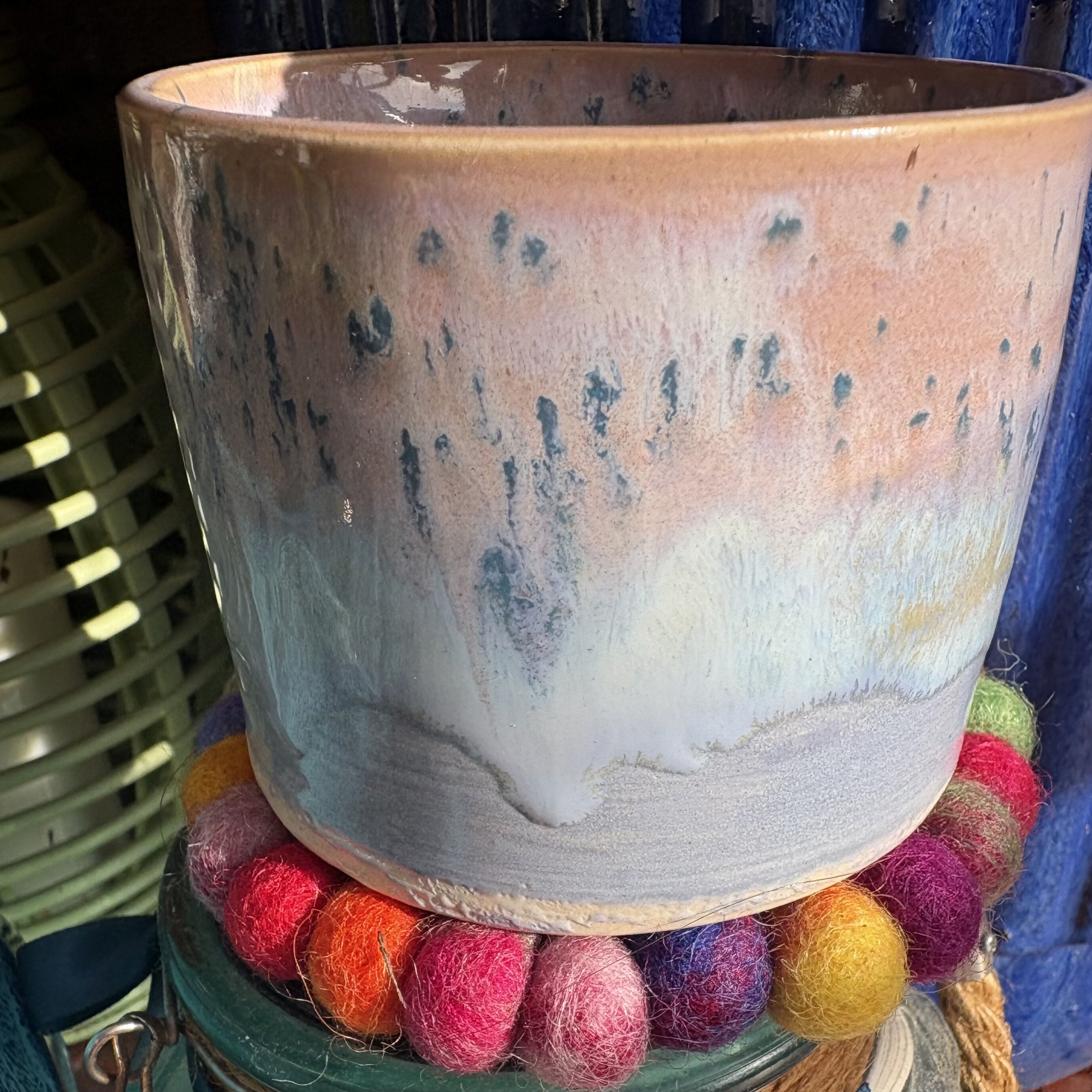 Lavender and Pink Speckled Bowl