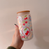 Summer Picnics 16oz Glass Can with Bamboo Lid